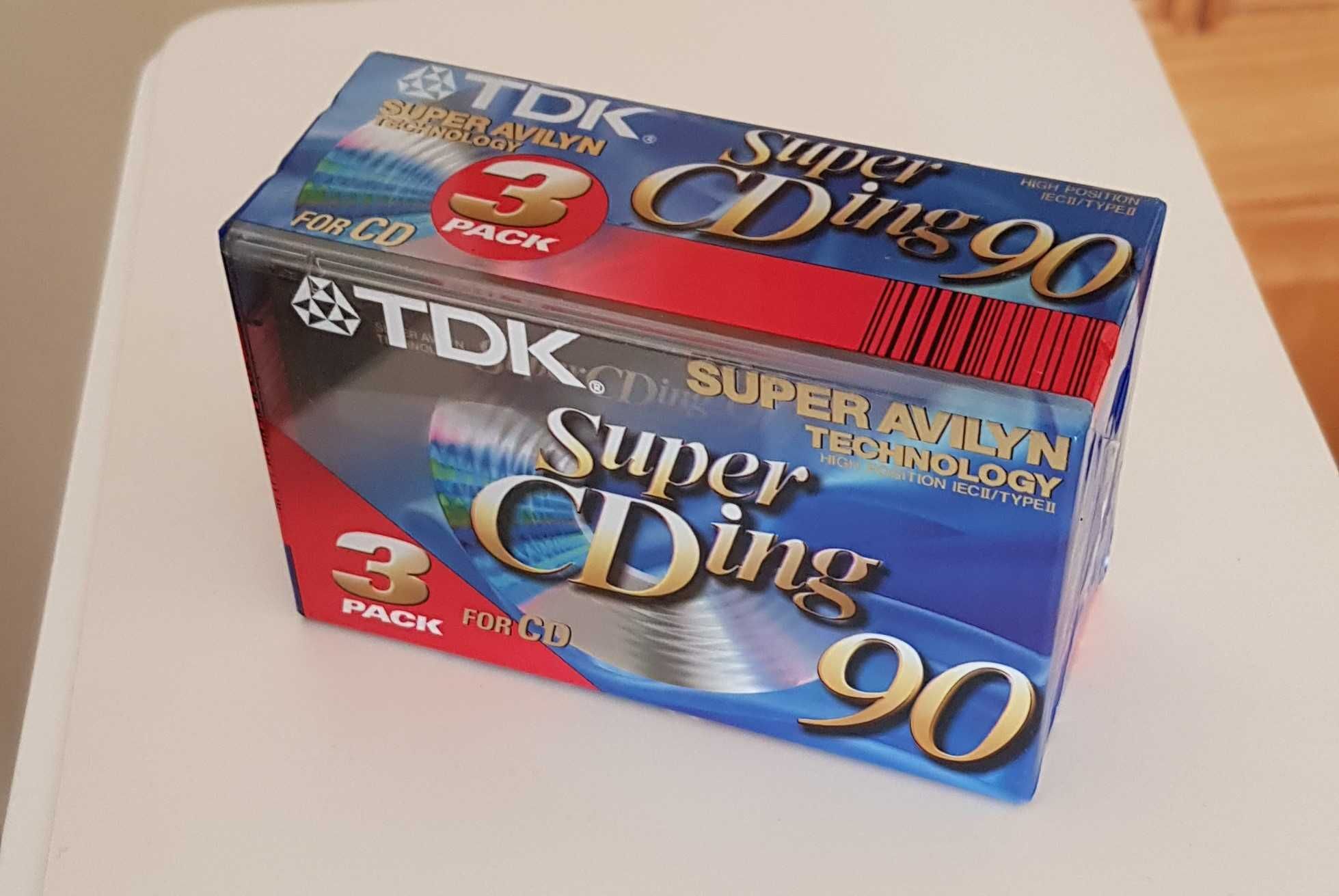 Cassetes Audio TDK SuperCDing Novas Seladas -  inclui portes