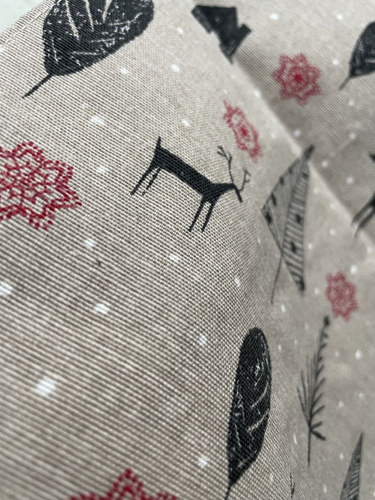 Bawelniana Eko torebka swiateczna prezentowa Handmade