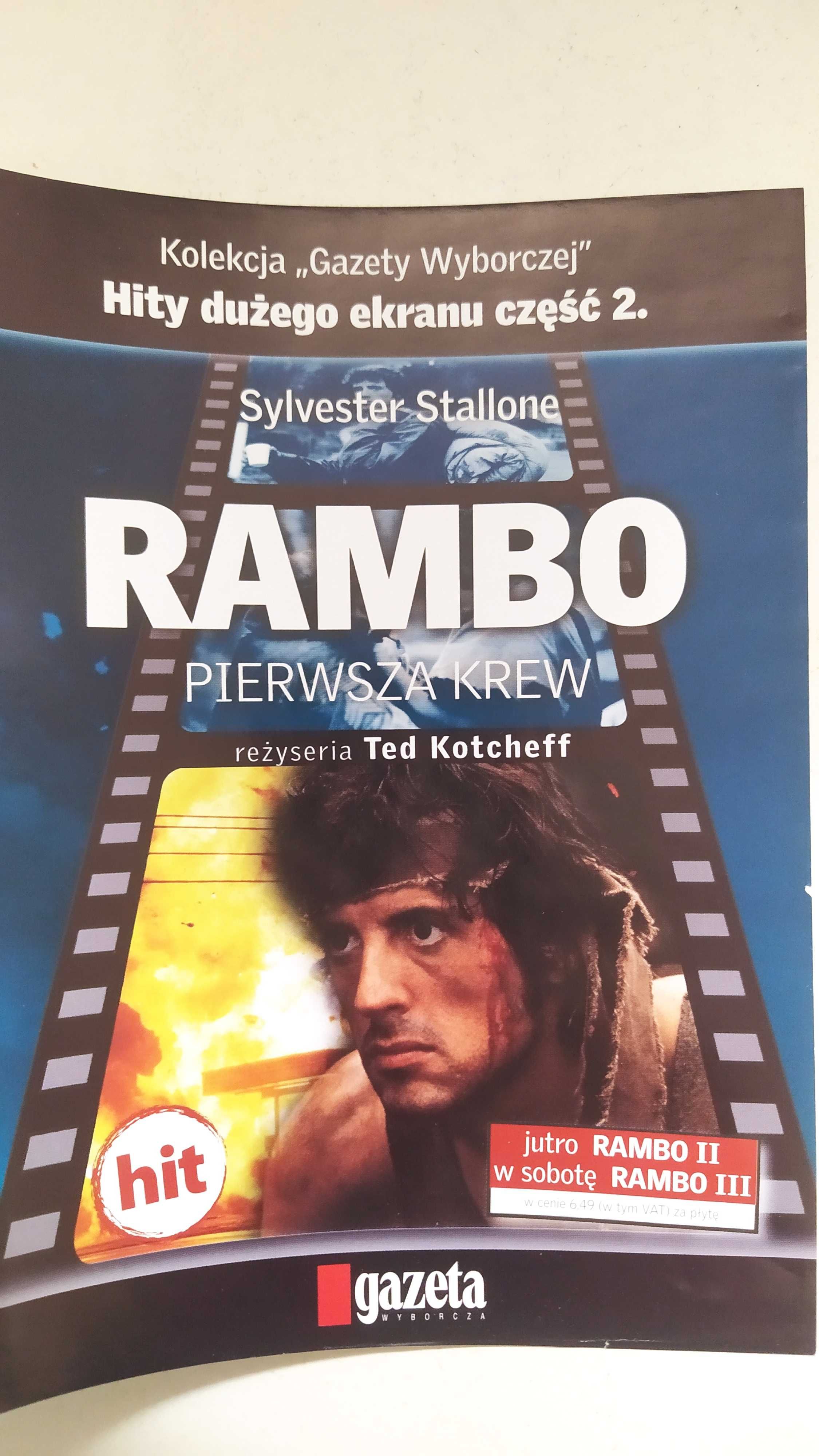 Rambo I Pierwsza krew Sylvester Stallone Hity dużego ekranu