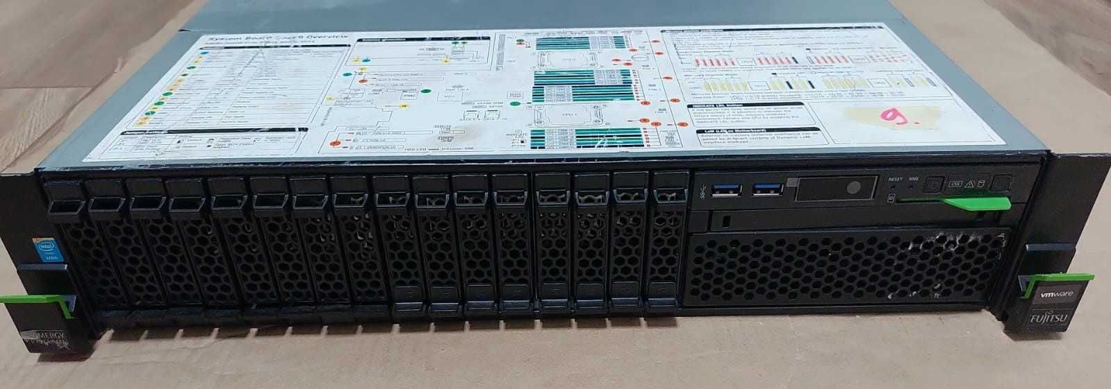 Fujitsu Primergy RX 2540 M1 2szt E5-2699 v3 768GB DDR4