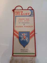 Proporczyk XVII zlot ognisk TKKF Koszalin 1976