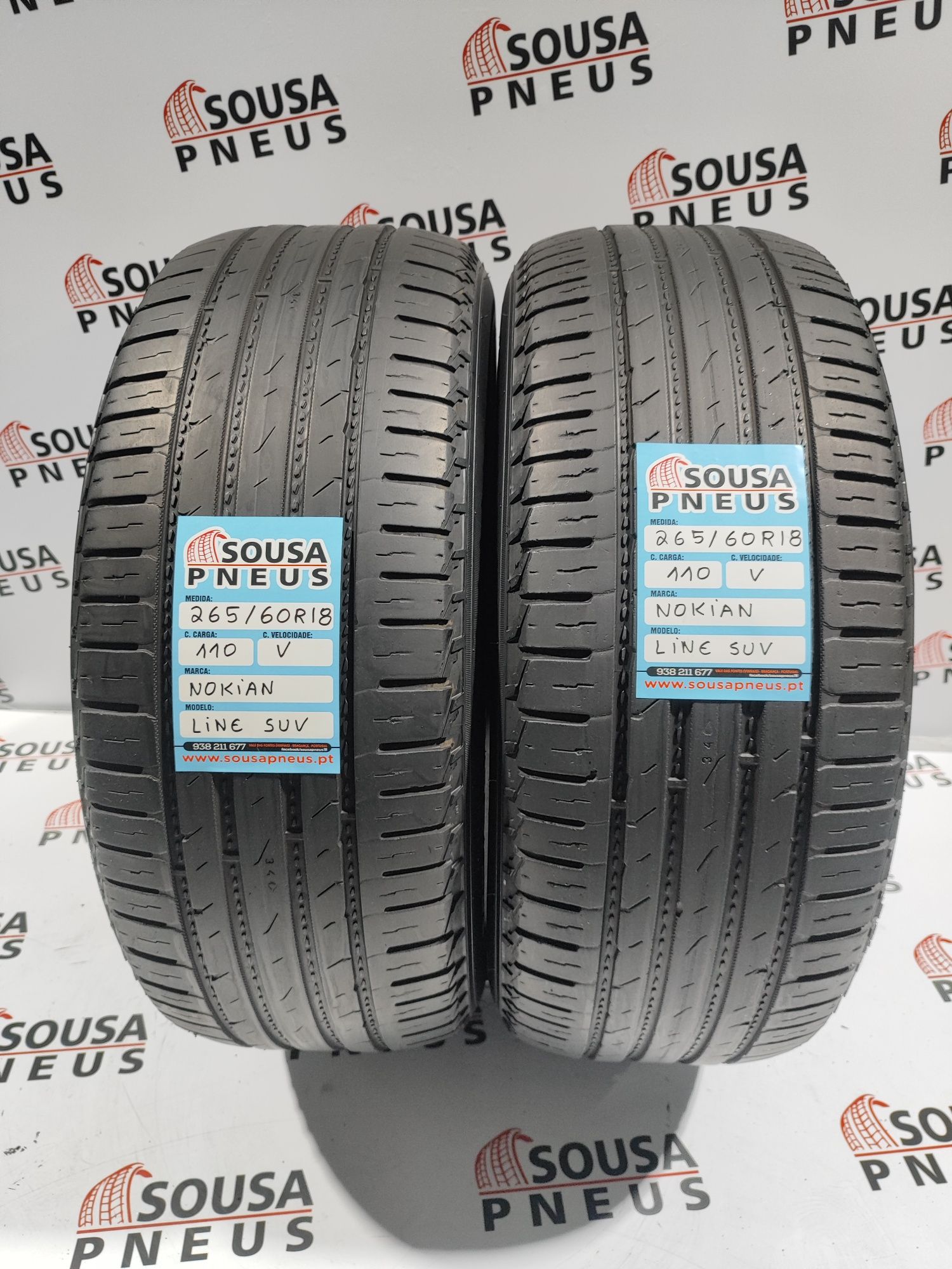 110 Euros 2 pneus 265-60R18 Nokian - Oferta dos Portes