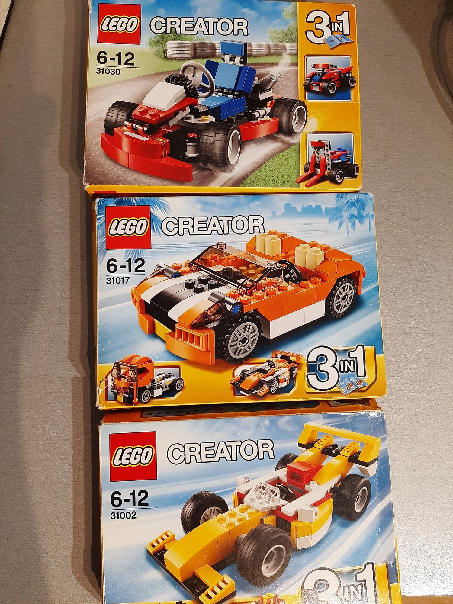 Zestawy LEGO CREATOR 31030, 31002, 31017