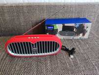Przenośny Głośnik Bluetooth Bezprzewodowy USB czerwony przenośny Radio