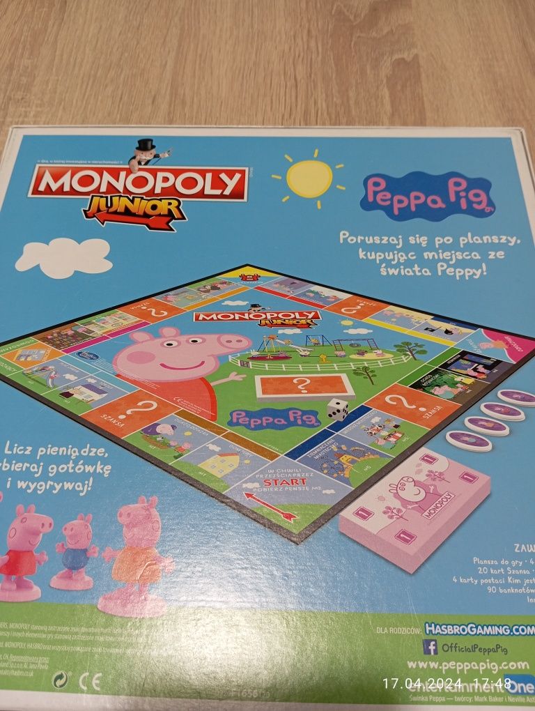 Monopoly Junior Świnka Peppa Hasbro