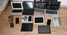 Tablety, laptopy, telefony pakiet elektroniki mix