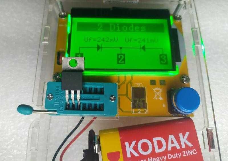 Тестер напівпровідників mega 328 конденсатор транзистор esr