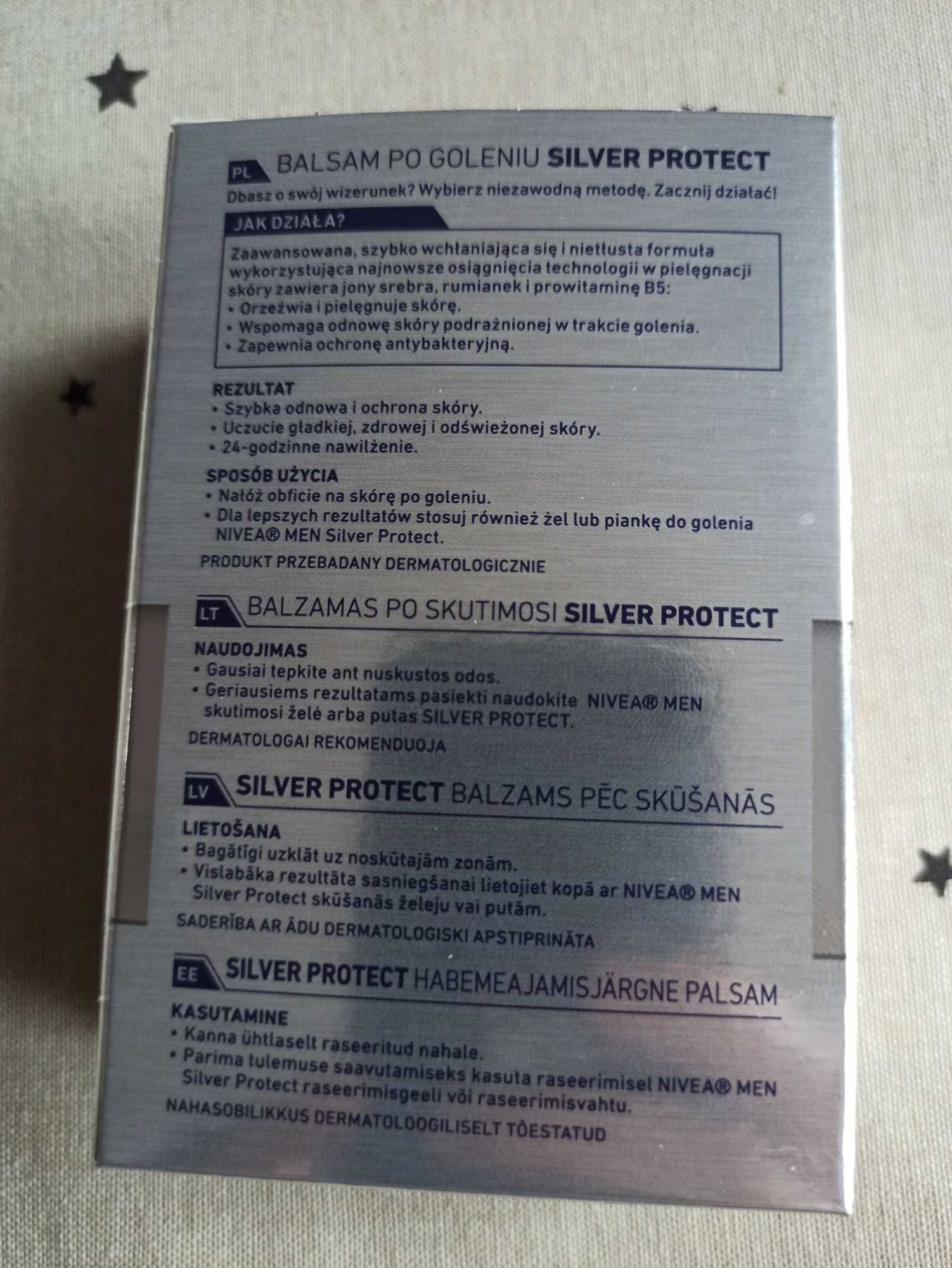 Balsam po goleniu Nivea Men Silver Protect 100ml nowe