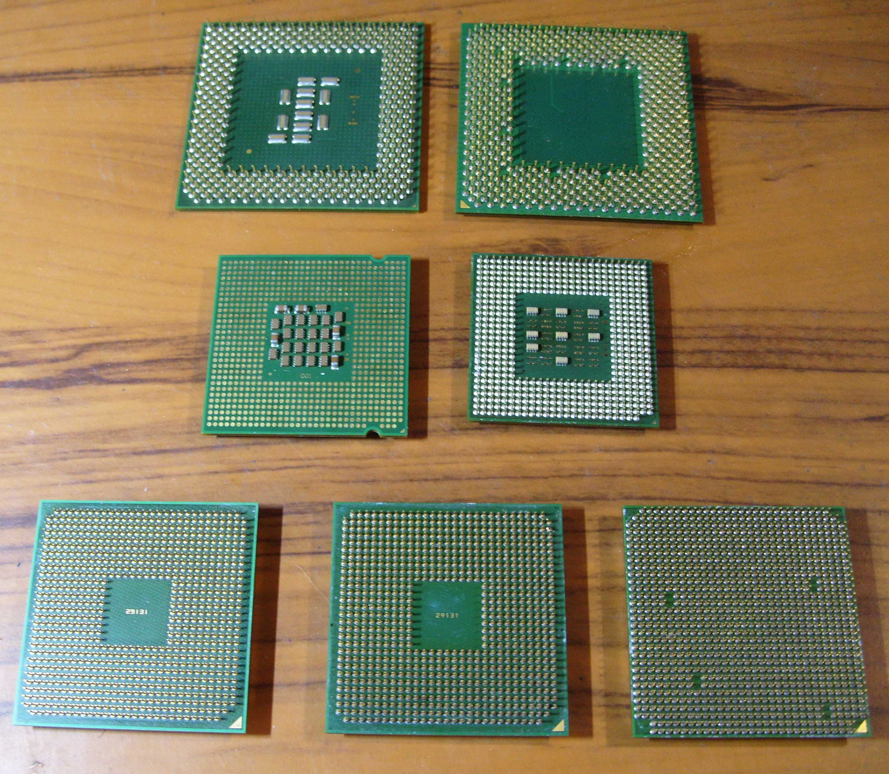 Коллекция старых процессоров 7 штук