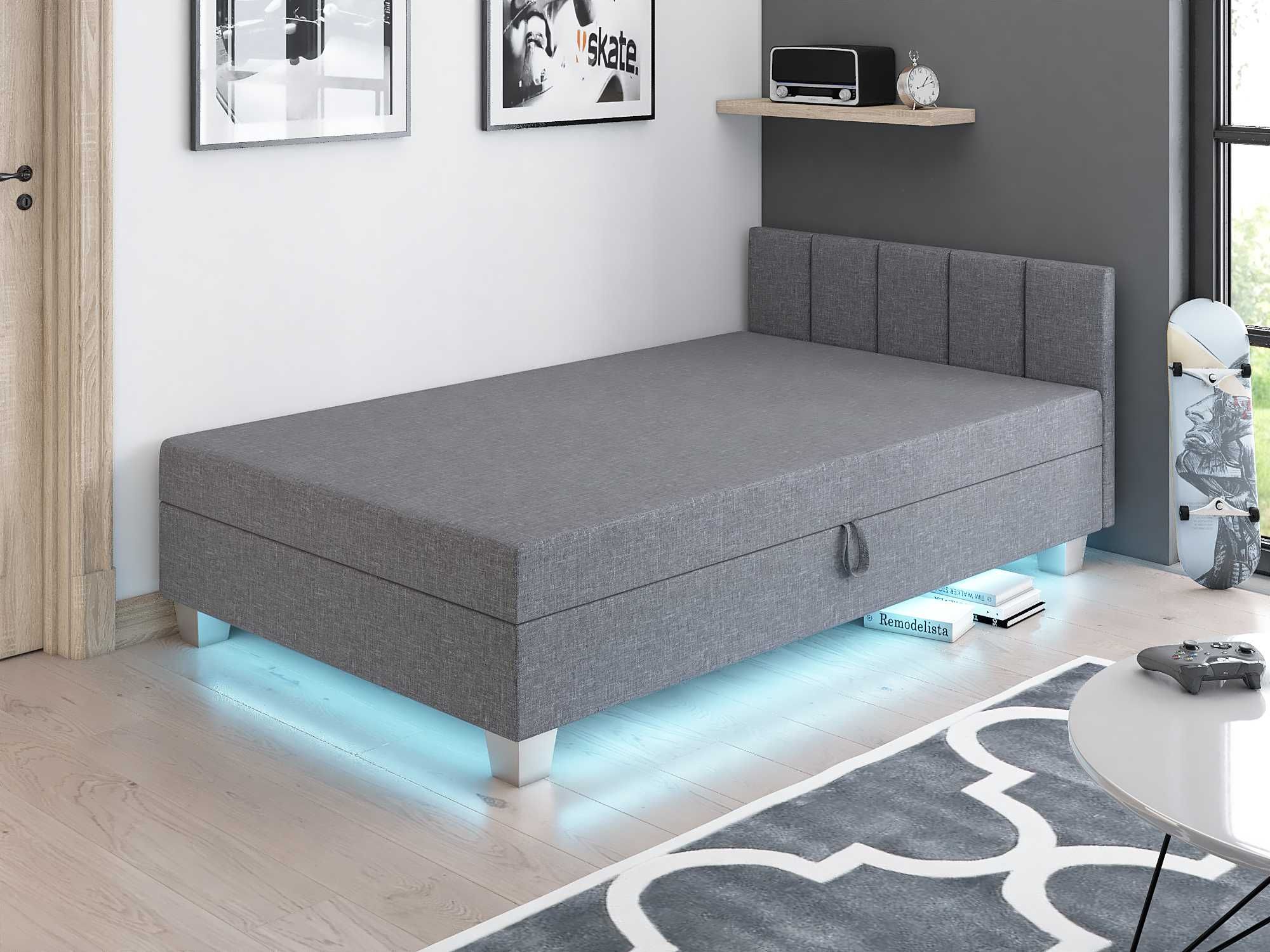 Łóżko z MATERACEM  tapczan młodzieżowy  Jednoosobowy SOFA pojedyncza