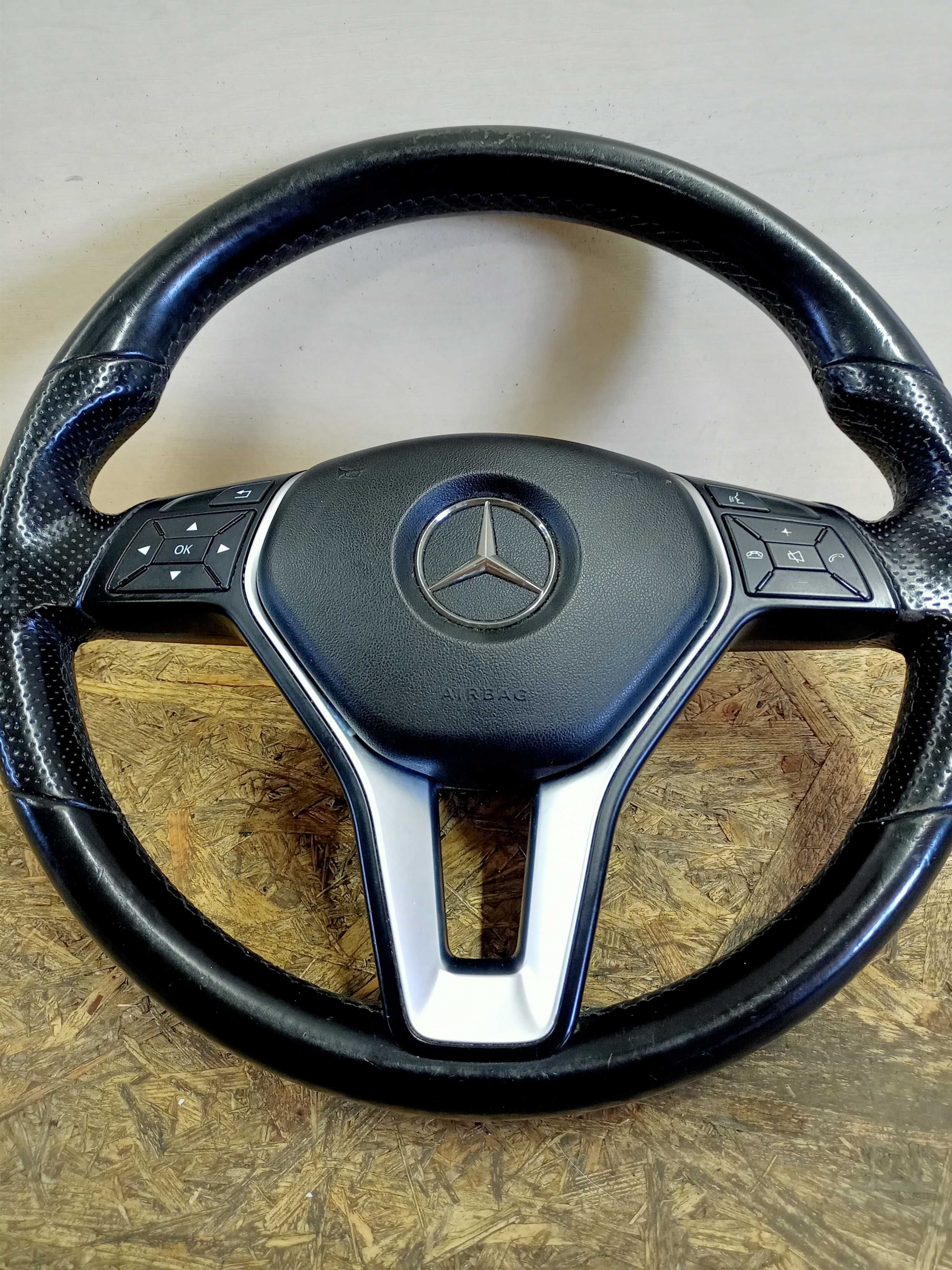 Mercedes W212 FL lift kierownica multifunkcja airbag oryginał skóra