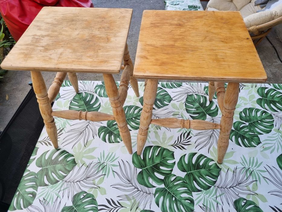 Taboret, stołek drewniany