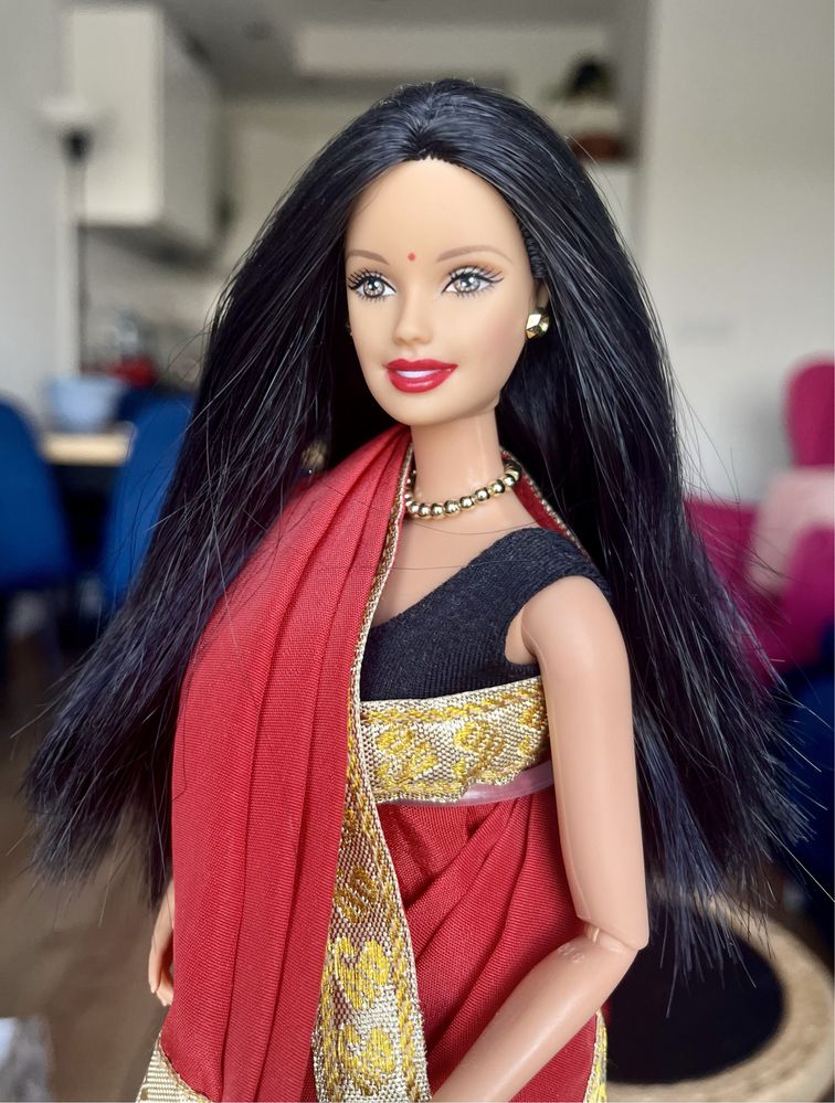 Unikalna Barbie in India Dolls of the world na artykułowanym ciałku