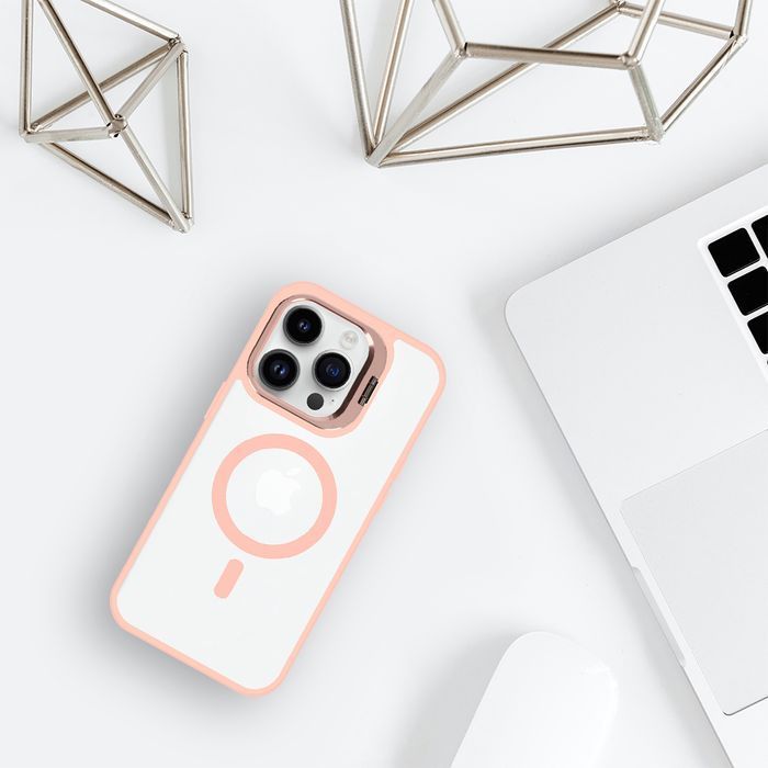 Tel Protect Kickstand Magsafe Case do Iphone 14 Pro Max jasnoróżowy