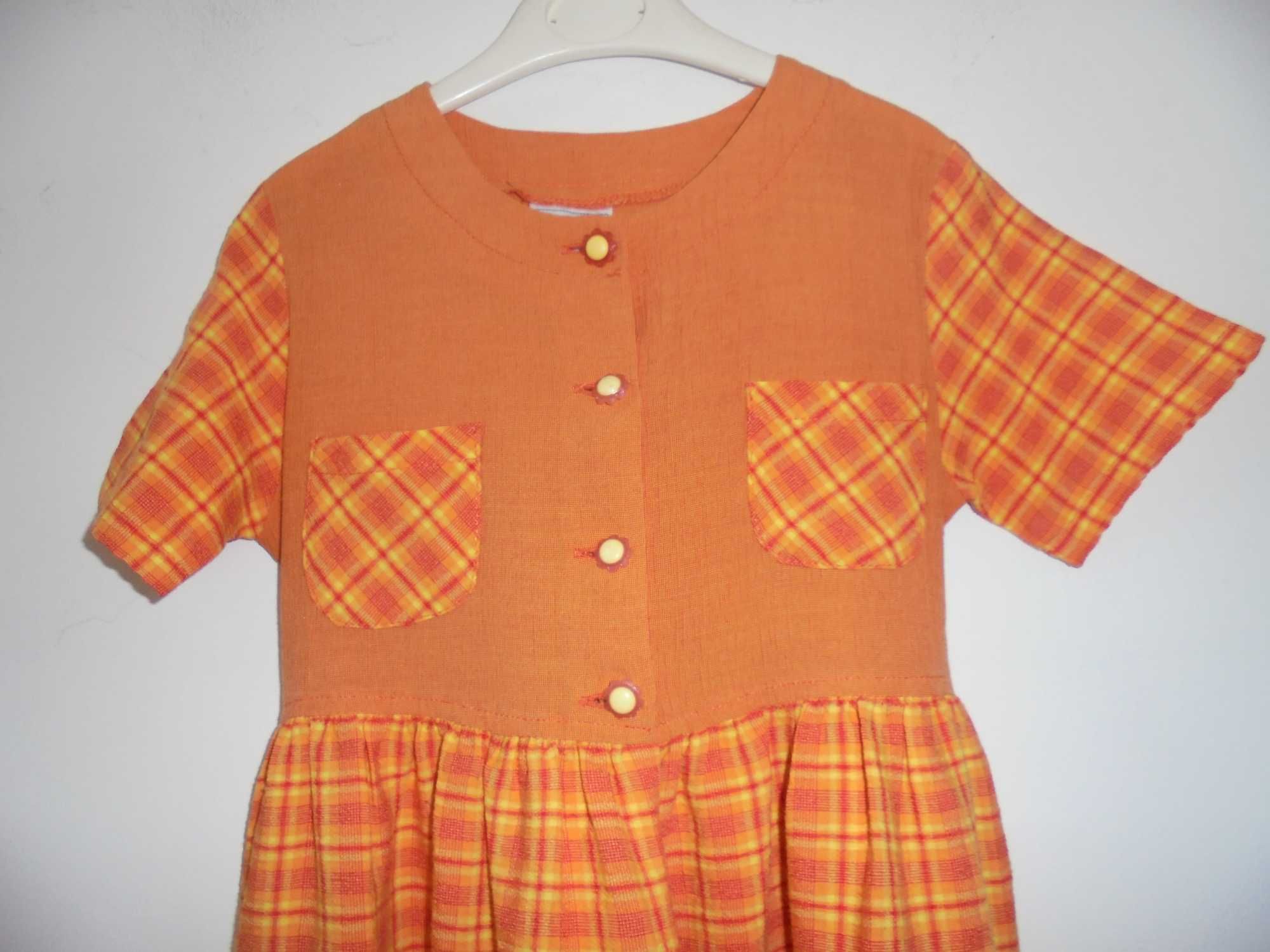 vestido de menina cor laranja