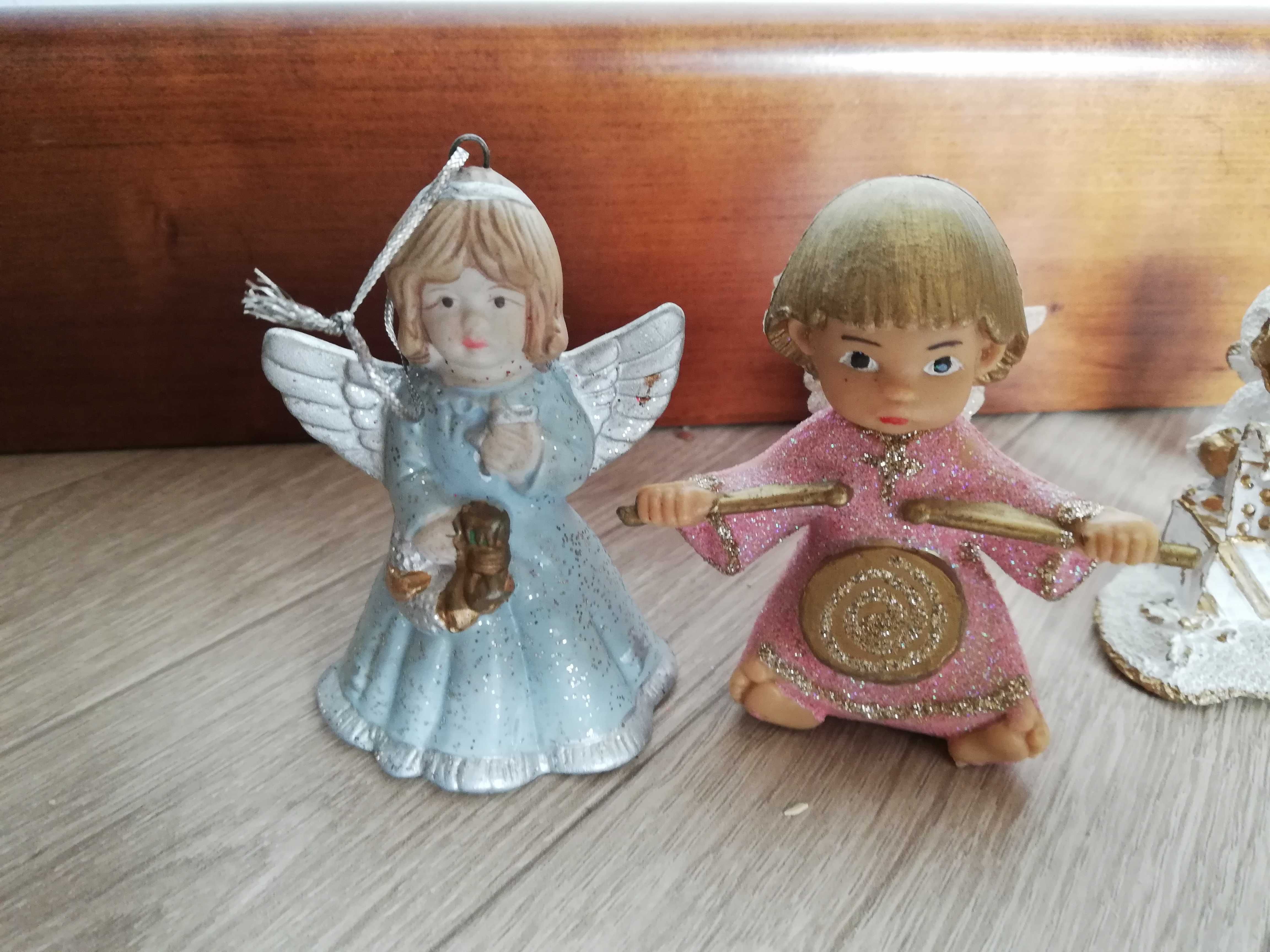 Aniołki 4 szt figurki zestaw Anioł