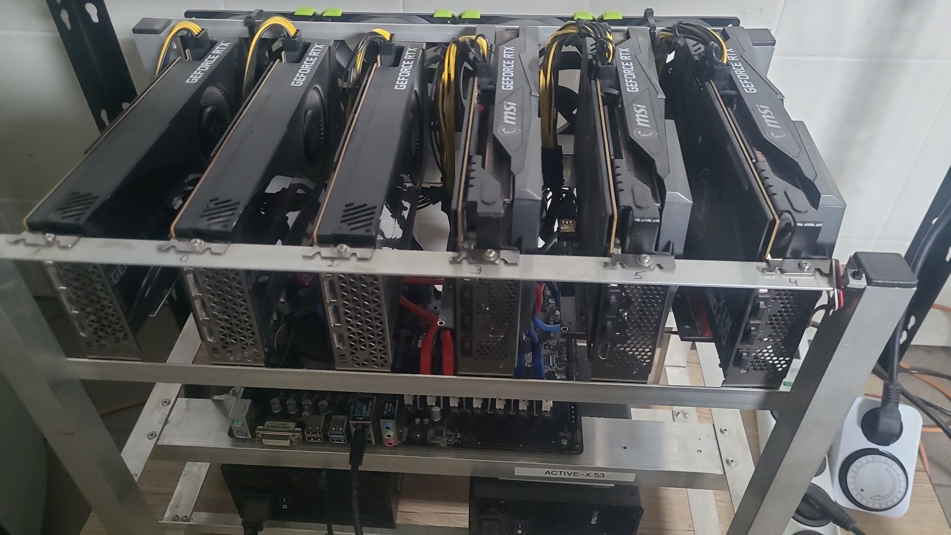 Koparka kryptowalut 6x RTX3060ti