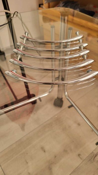 Меблеві ручки скоба L102 128 мм хром