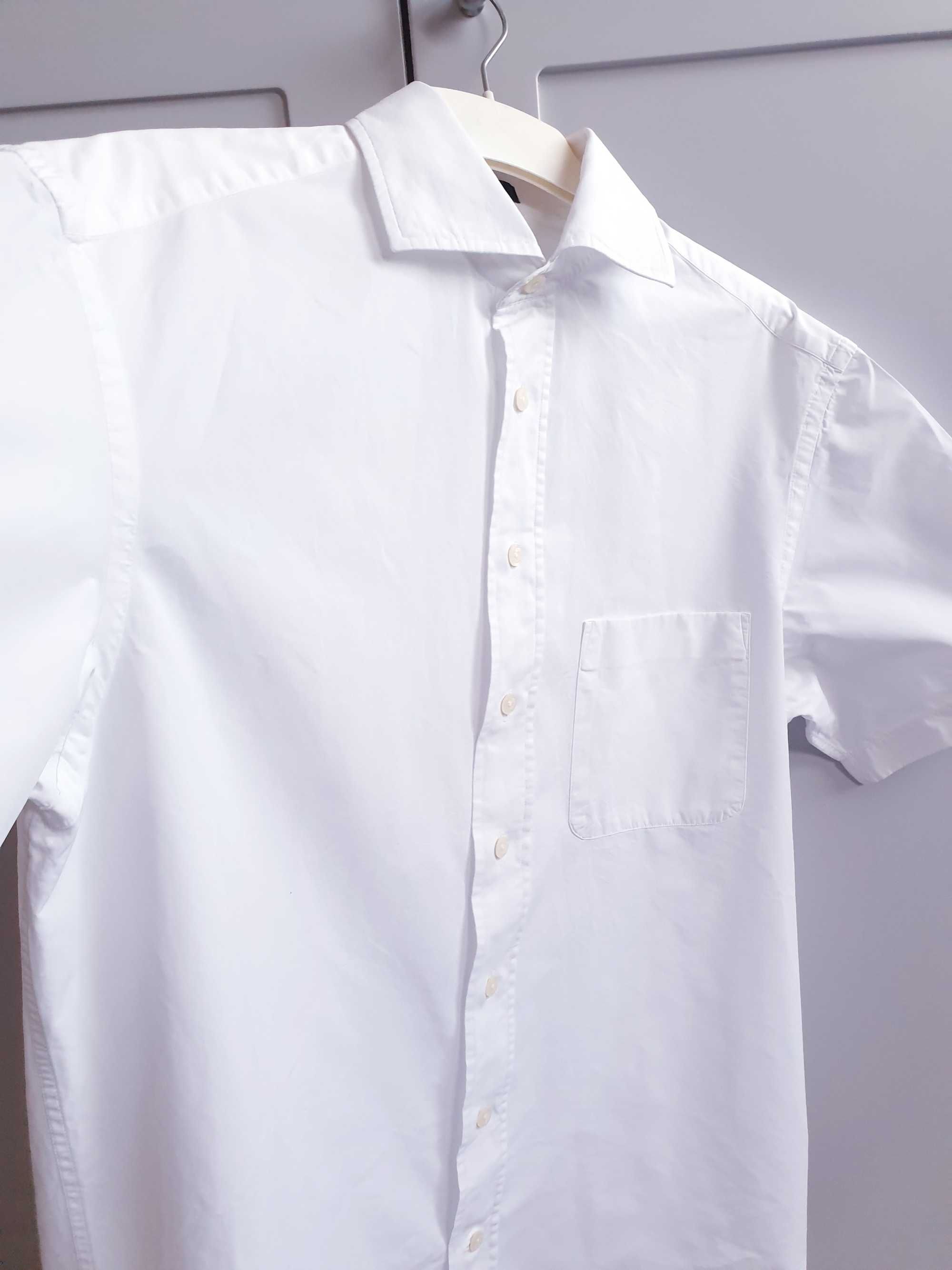 Biała koszula męska Gant M regularnie fit bawełna