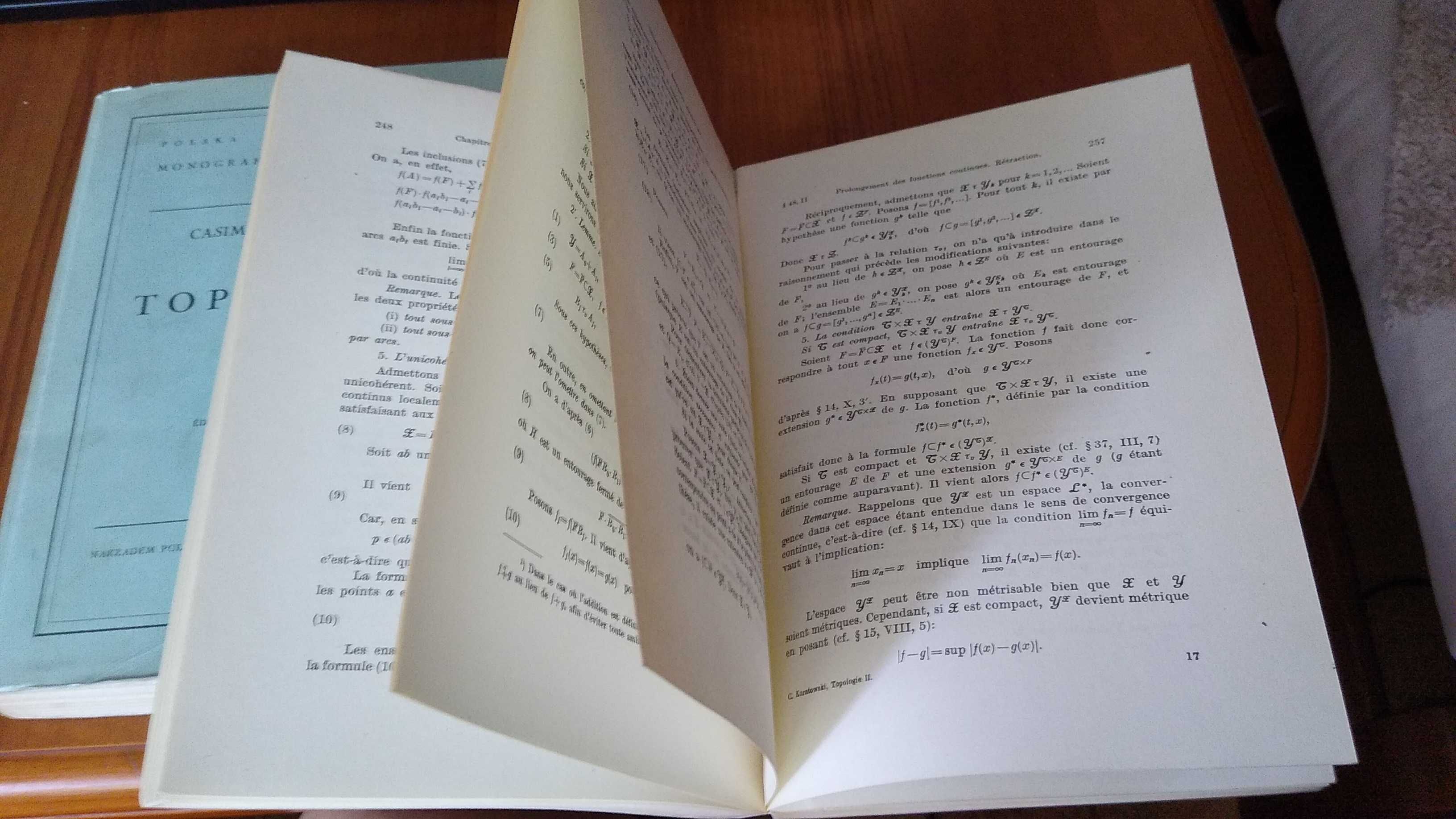 Topologie Vol 1-2 Casimir Kuratowski  Monografie Matematyczne t 20-21