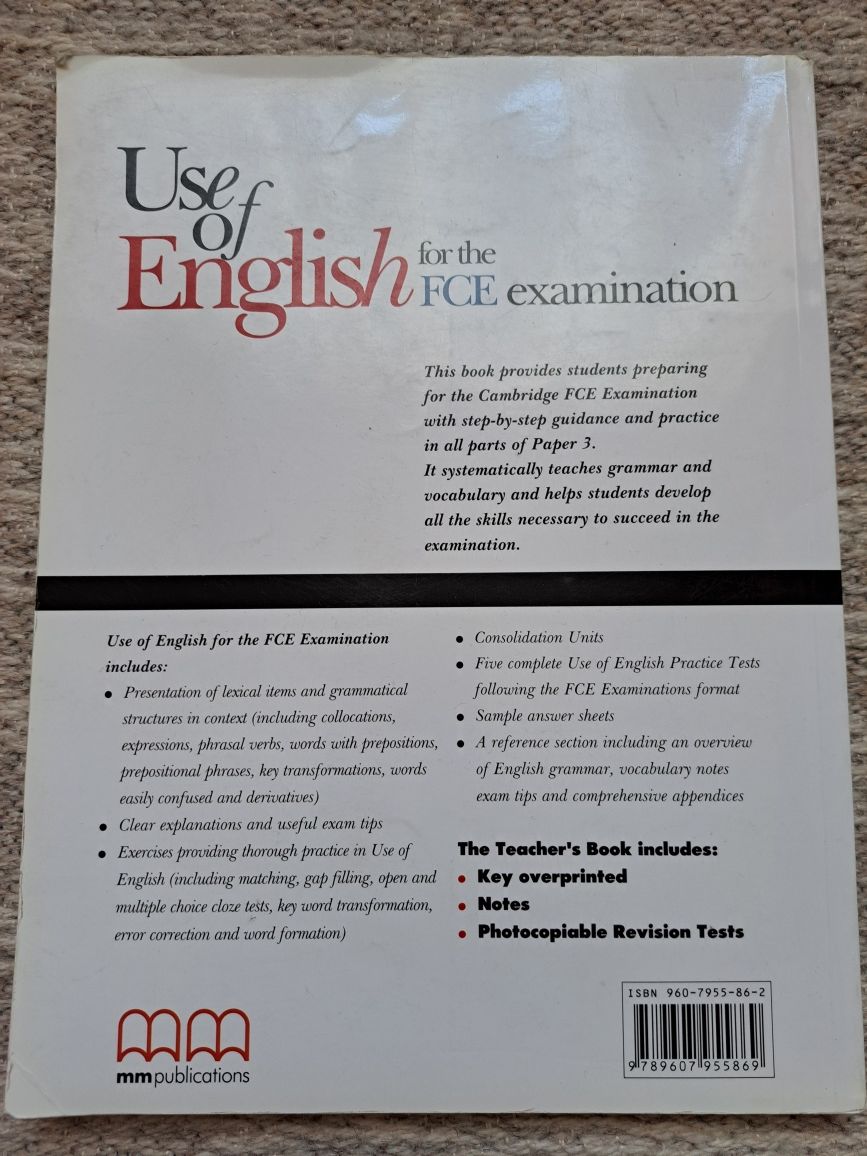 Use of English for the FCE  examination  E. Moutsou S. Parker