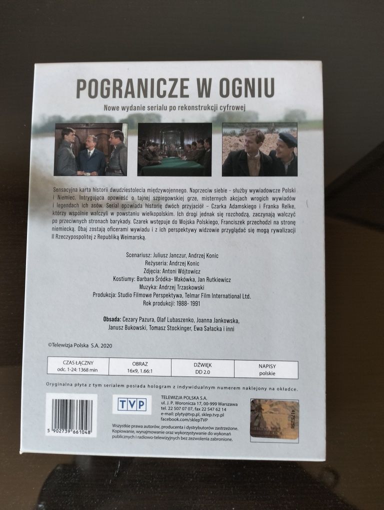 Pogranicze w ogniu - serial na dvd , nowy