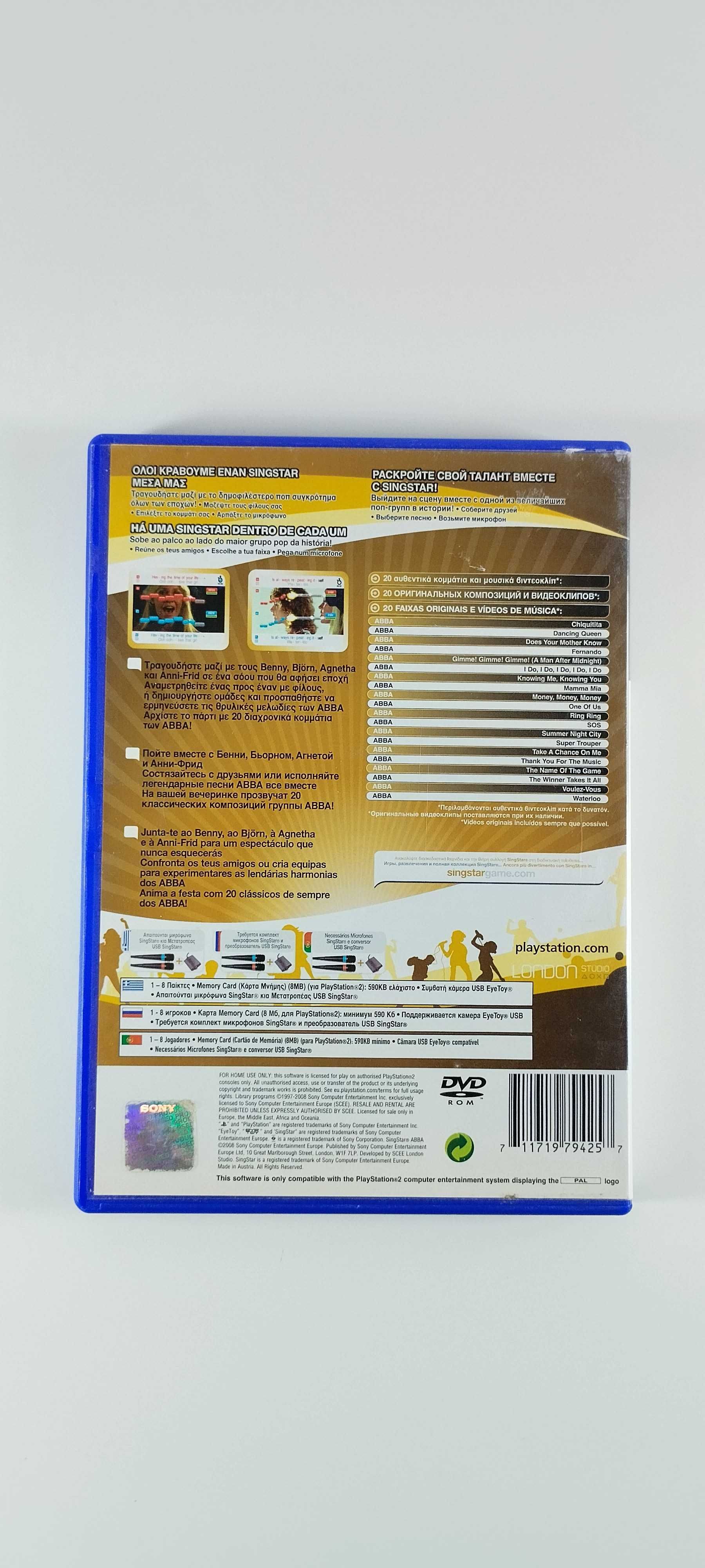 Singstar: ABBA Playstation 2 PS2