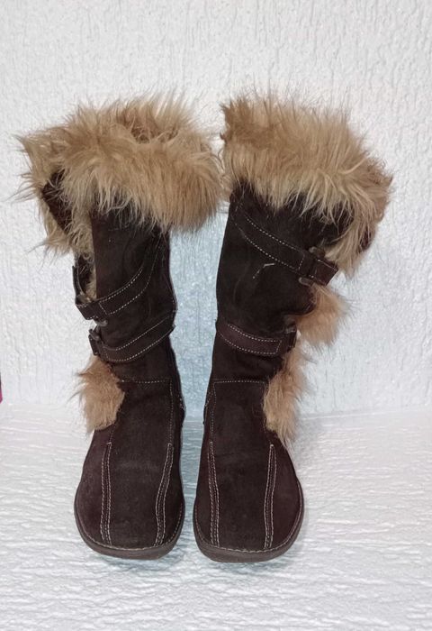 Zimowe buty skórzane, Maciejka, rozmiar 38