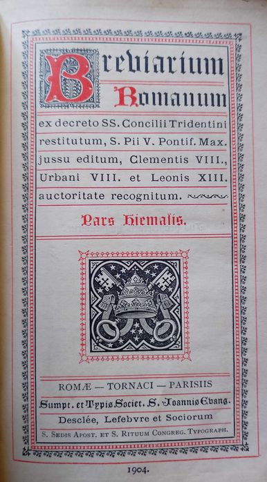 Brevíaríum Romanum 1904