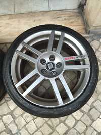 Jantes Seat Leon Cupra LCR 17" furação 5x100 com pneus Troco