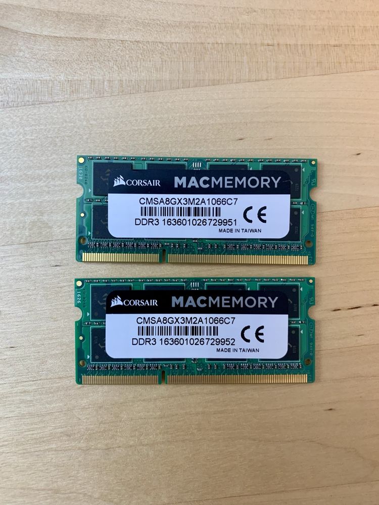 RAM Corsair Apple Mac 8GB (2x4GB) DDR3 оперативна памʼять macbook