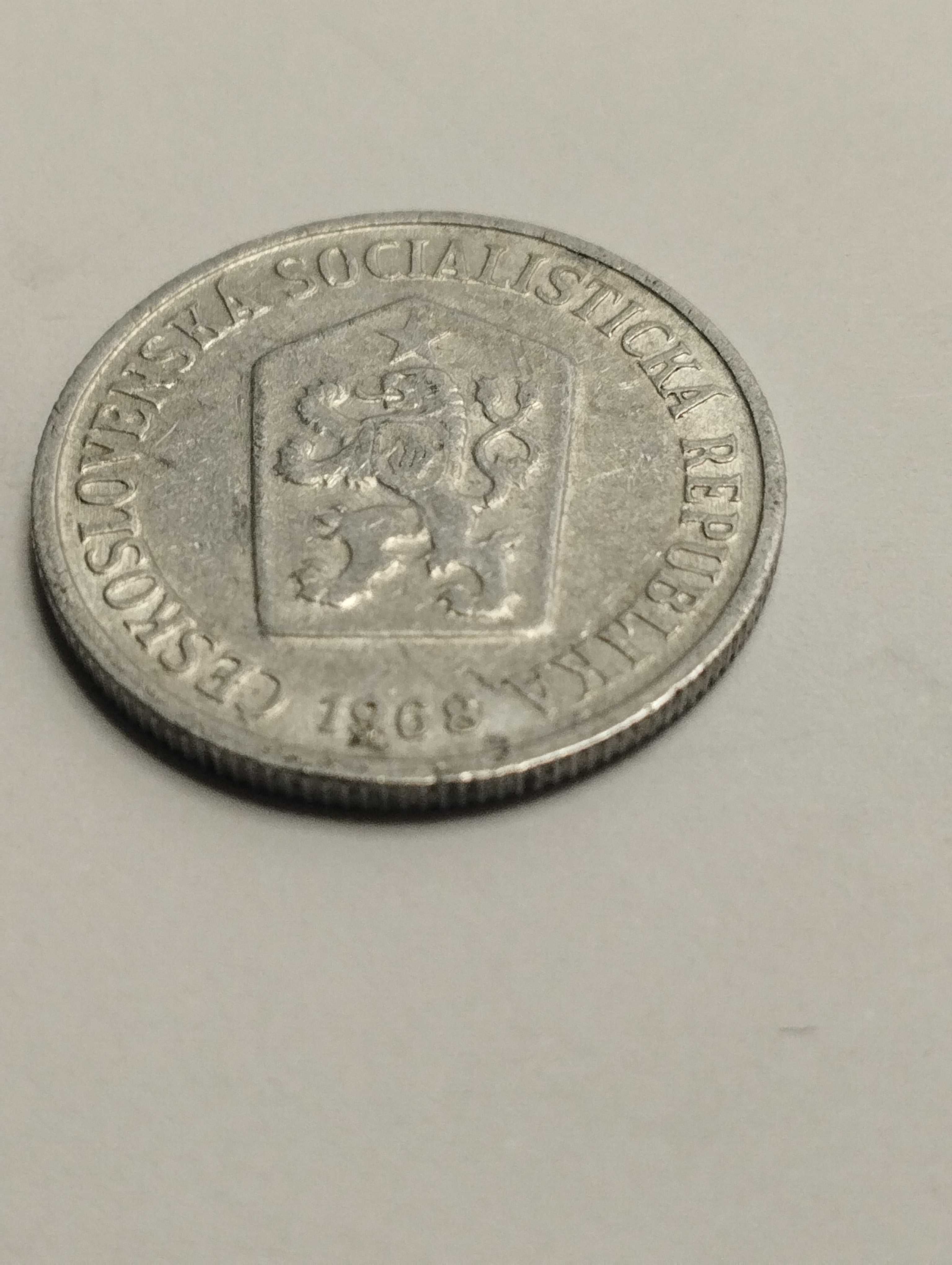 Sprzedam monetę Czechosłowacja 10 halerzy 1968r. stan db.