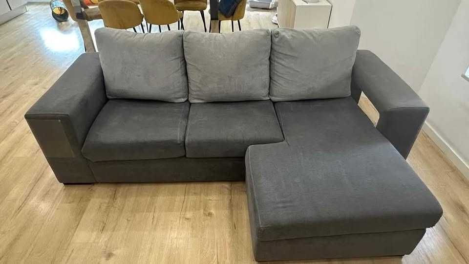 Sofá 3 lugares com chaise longue