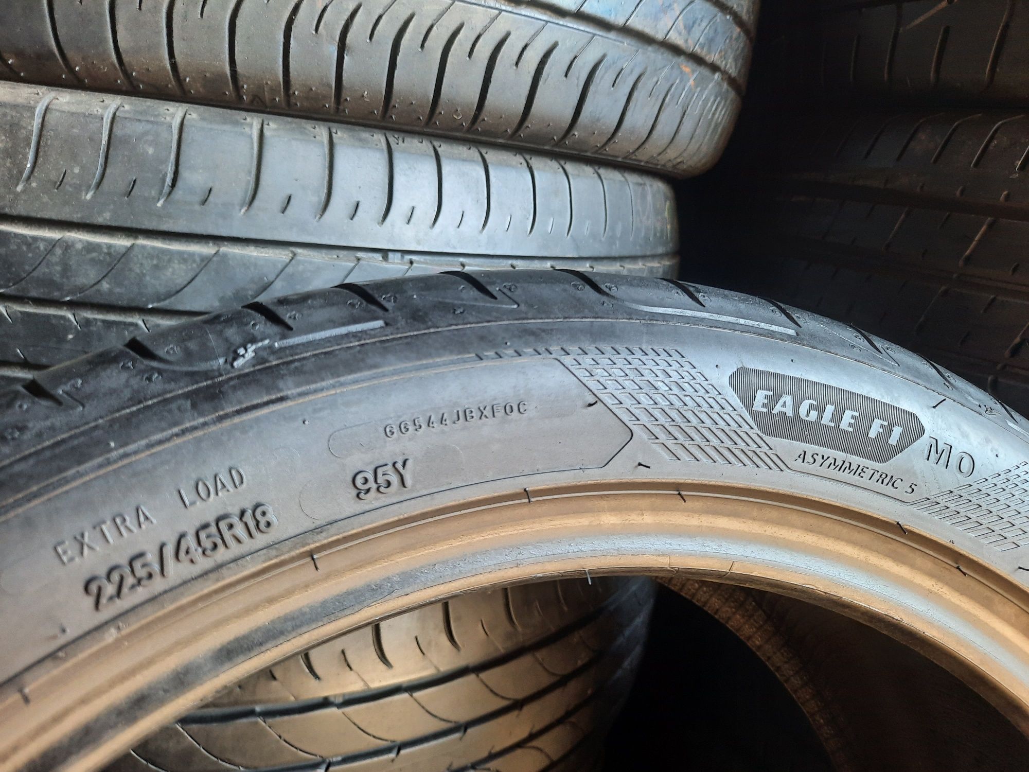 Літні шини 225/45 R18 Goodyear Eagle F1 Asymetric 5 2шт. 90% 2021