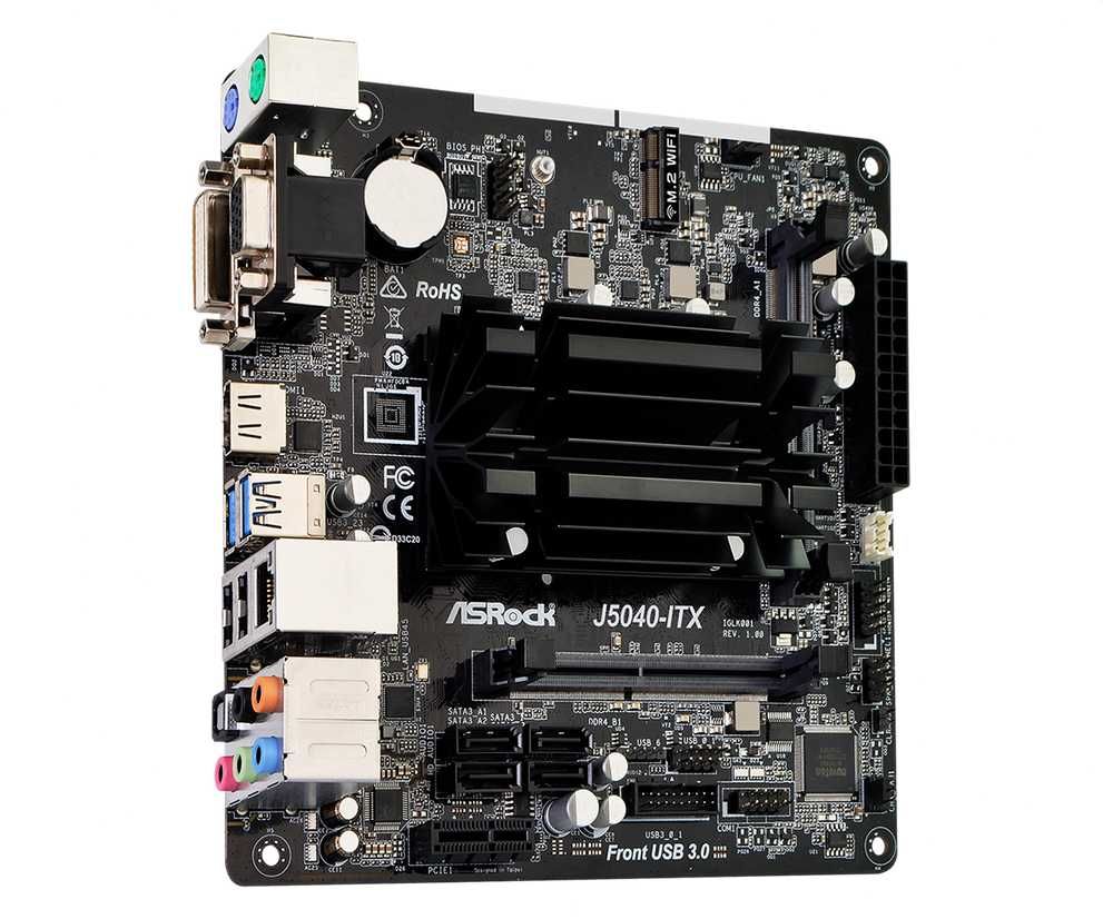 [Usado] Motherboard Mini-ITX ASRock J5040-ITX + 16GB de RAM