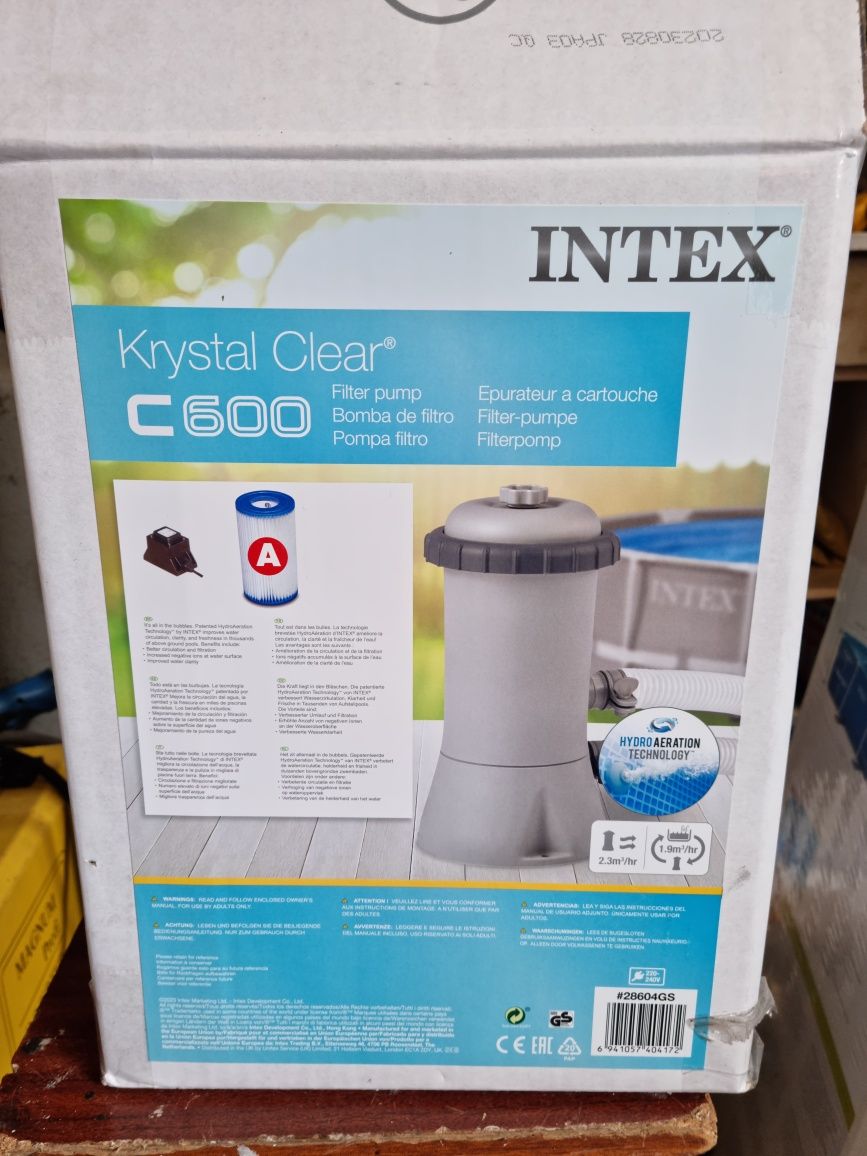 Nowa pompa do basenu Intex C600 na gwarancji