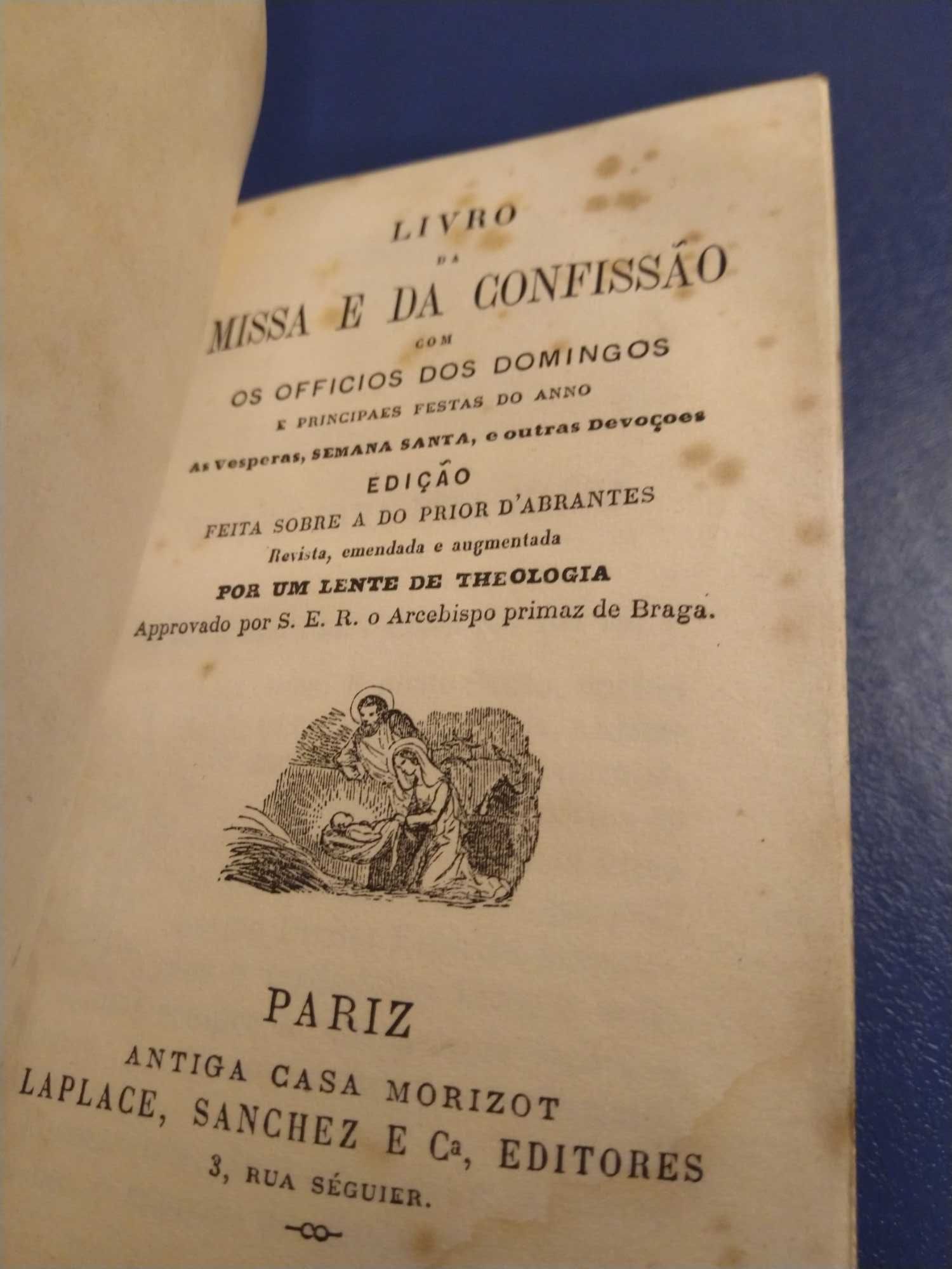Livro da Missa e da confissão José Arcebispo Primaz
