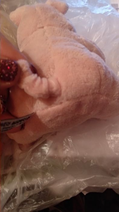 мягкая игрушка розовая свинья поросенок германия свинка в попе шарики