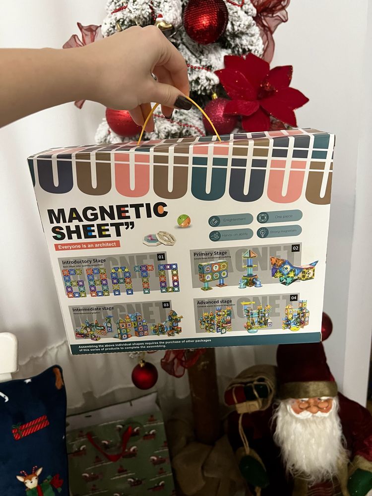Nowe klocki magnetyczne duży zestaw magnetic sheet prezent budowanie