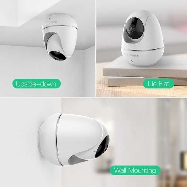 Camera de Vigia Rotativa IP 1080P HD 100º / 355º