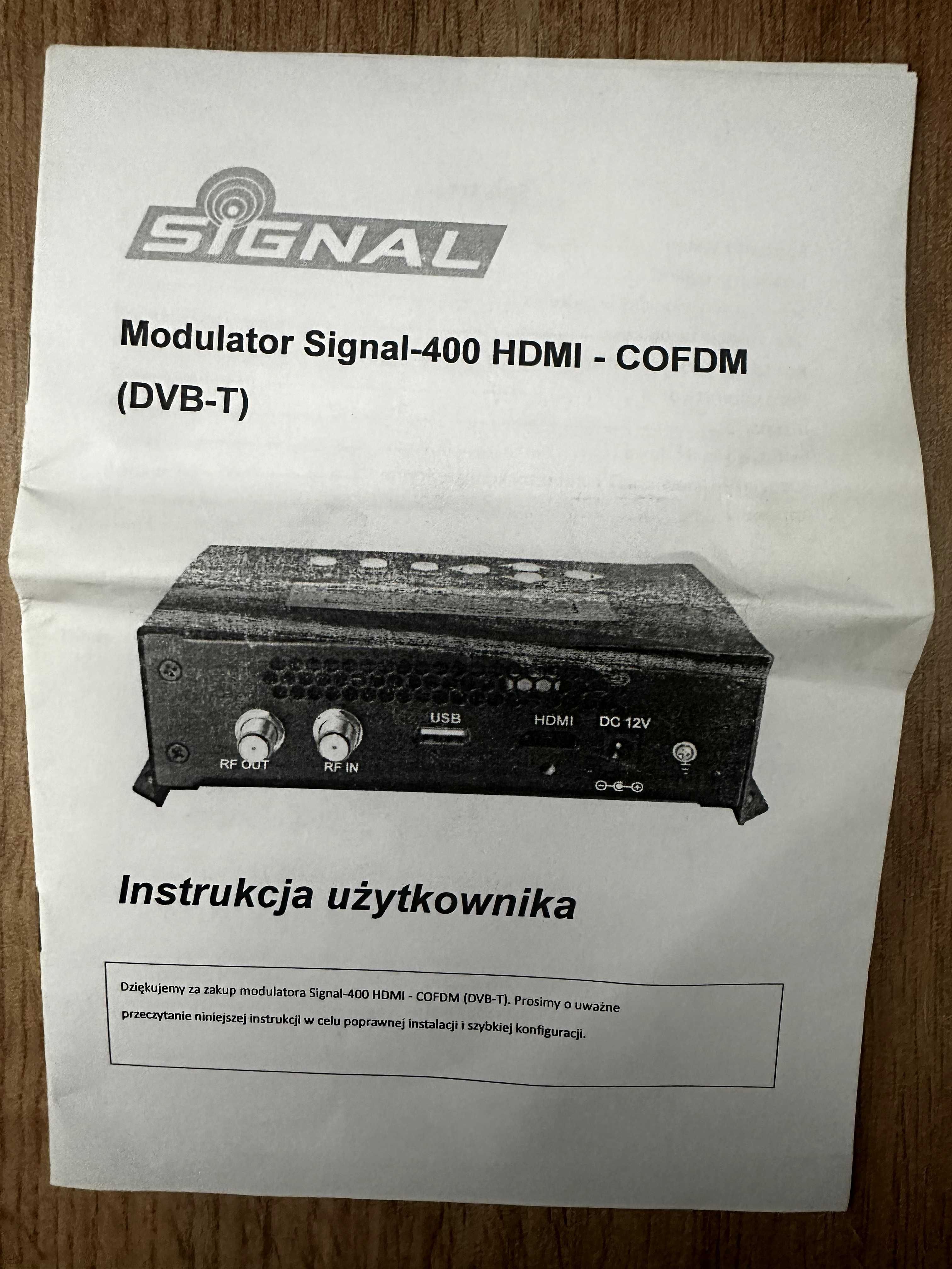 SIGNAL 400 HDMI Modulator , modulator DVBT