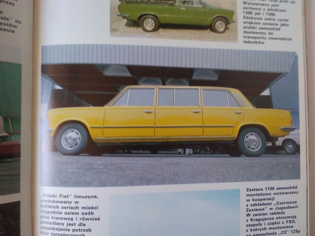 Stary album Fabryka Samochodów Osobowych auta PRL Polonez Syrena Fiat