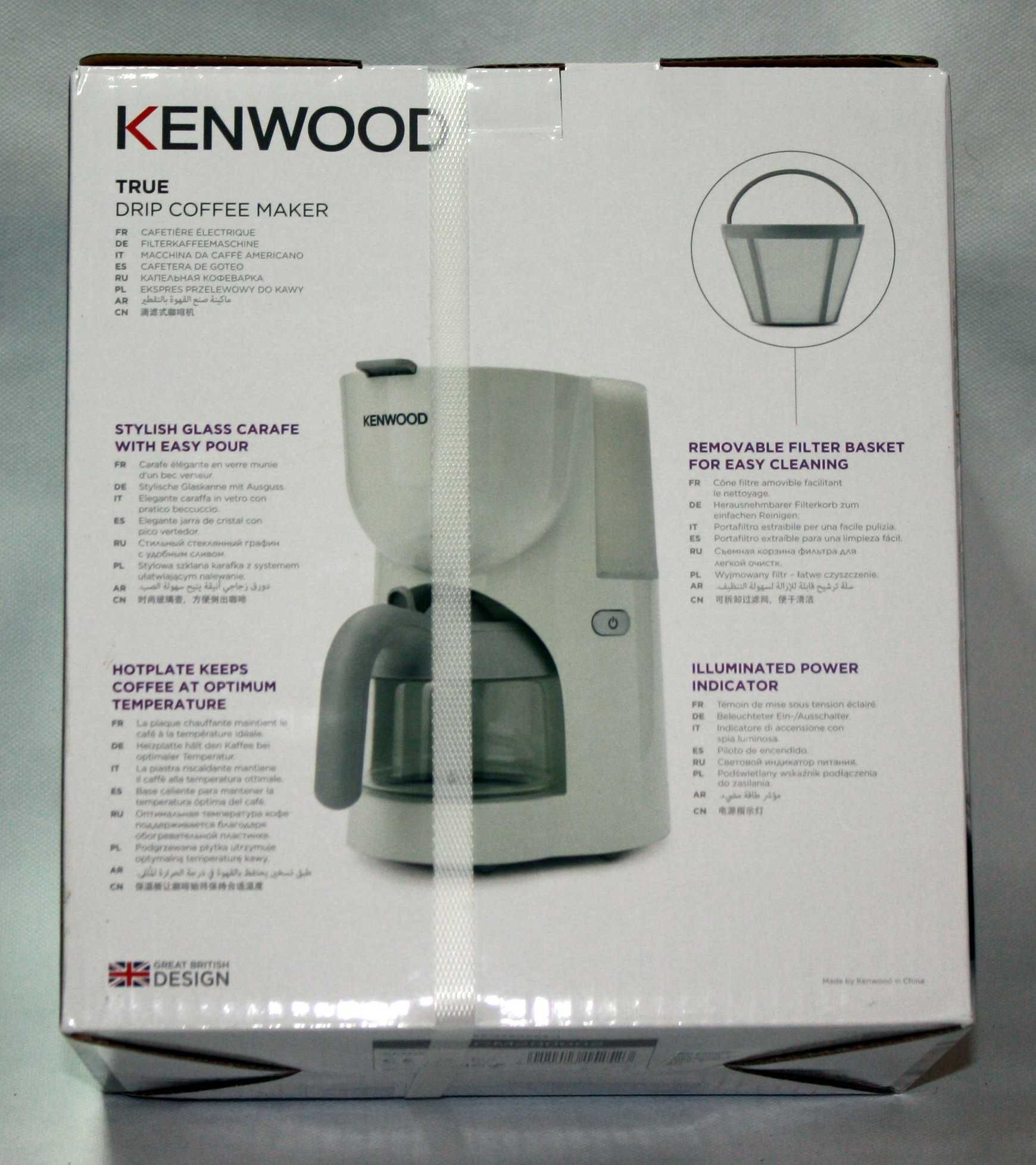 Ekspres do kawy Kenwood CM200 True-Serie 4 filiżanki biały 650W