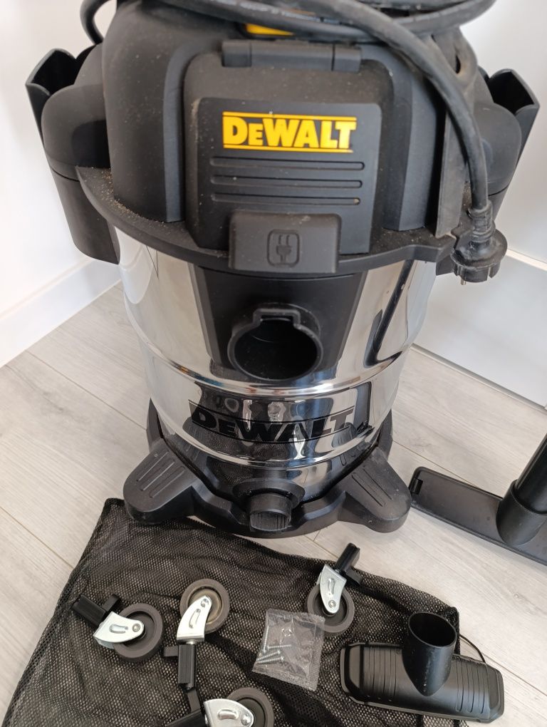 DeWalt ODKURZACZ Przemysłowy DXV30SAPTA 30L 1050W na Sucho /Mokro Inox