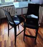 Hoker wloski/krzeslo barowe Sgabello Glenda scab design czarny