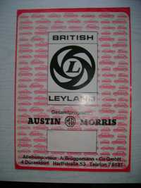 Prospekt Austin MG Morris