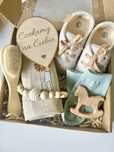 Box dla chłopca baby shower narodziny chrzest