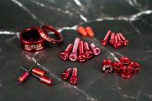 Śruby Alu Tuning Bike M4 M5 M6 śrubki aluminiowe KCNC czerwone A2Z