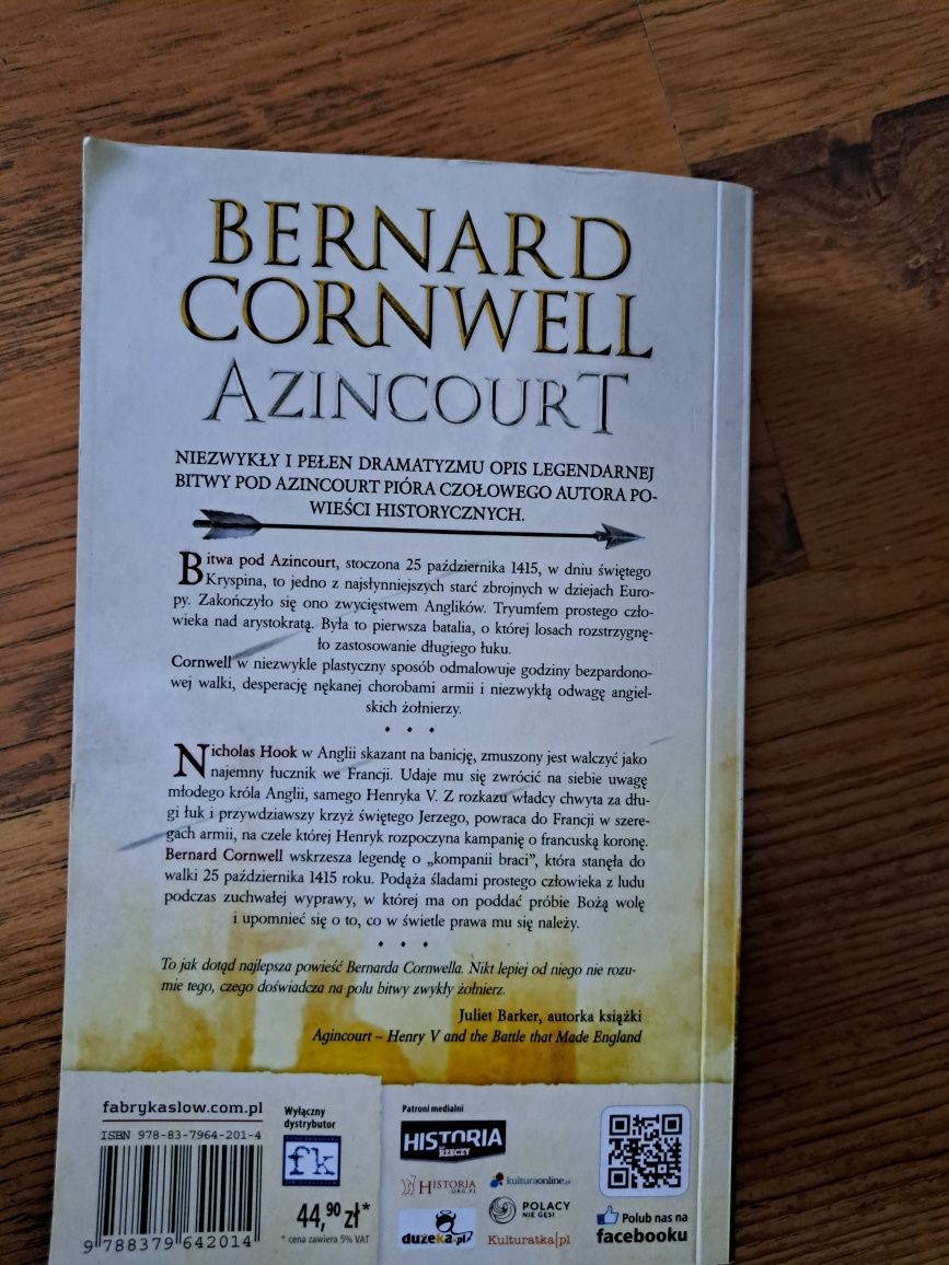 Bernard Cornwell Azincourt