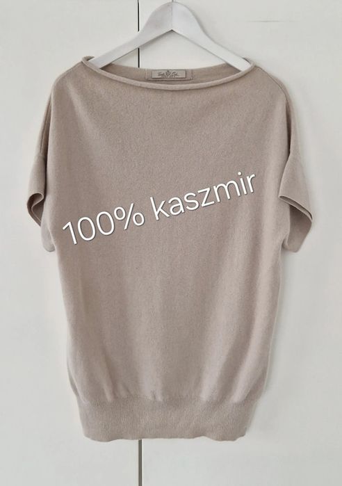 Gerts Oslo Cashmere sweter sweterek kimono bluzka L 100% kaszmir